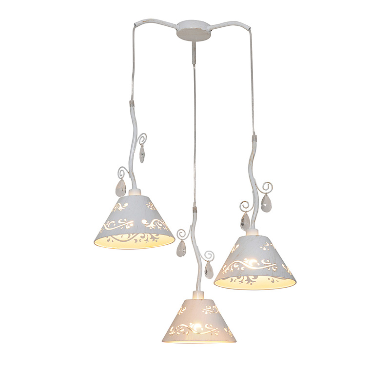 Подвесная люстра Luce Solara Classico 1001 1001/3S White