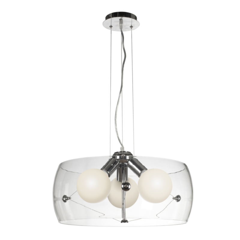 Подвесная люстра Luce Solara Moderno 3005 3005/3SP Chrome