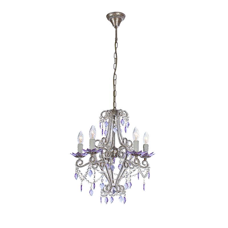 Подвесная люстра Luce Solara Classico 5012/5 Lilac
