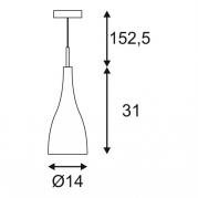 Подвесной светильник SLV Soprana Solid PD-4 155713