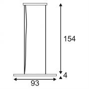 Подвесной светодиодный светильник SLV Lynah Quad 154911