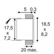 Встраиваемый светодиодный светильник SLV Bedside Right 146250