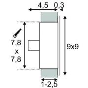 Встраиваемый светильник SLV Flat Frame Curve 112772