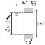 Встраиваемый светодиодный светильник SLV Frame Basic Led 111260