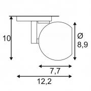 Трековый светильник SLV 1Phase-Track Light Eye 1 GU10 144015
