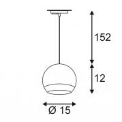 Трековый светильник SLV 1Phase-Track Light Eye PD ES111 143625