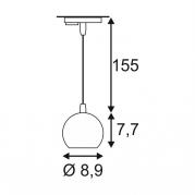 Трековый светильник SLV 1Phase-Track Light Eye PD GU10 144020