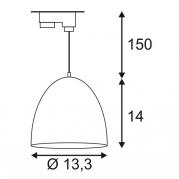 Трековый светильник SLV 3Ph Para Cone 14 153141