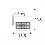 Трековый светодиодный cветильник SLV 3Ph Profuno 152551