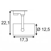 Трековый светодиодный светильник SLV 3Ph Euro Spot Led 153814