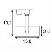 Трековый светодиодный светильник SLV 3Ph Euro Spot Led Small 153800