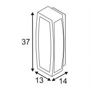 Уличный настенный светильник SLV Meridian Box Sensor 230087