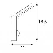 Уличный настенный светодиодный светильник SLV Ordi 232915