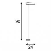 Уличный светодиодный светильник SLV Trapecco Floor 231765