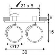 Встраиваемый светильник SLV Kalu Recessed QPAR 2 113361