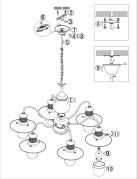 Подвесная люстра Odeon Light Tarsu 2617/6