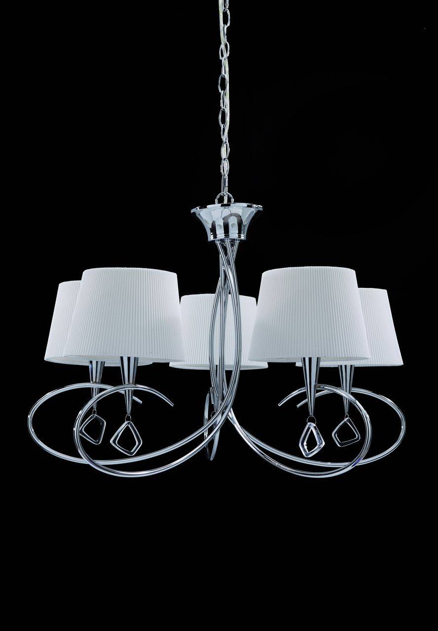 Подвесная люстра Mantra Mara Chrome - White 1641