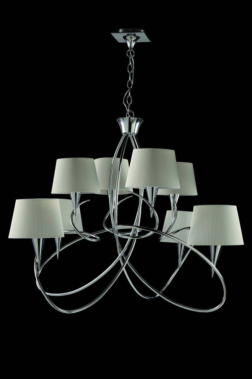 Подвесная люстра Mantra Mara Chrome - White 1654