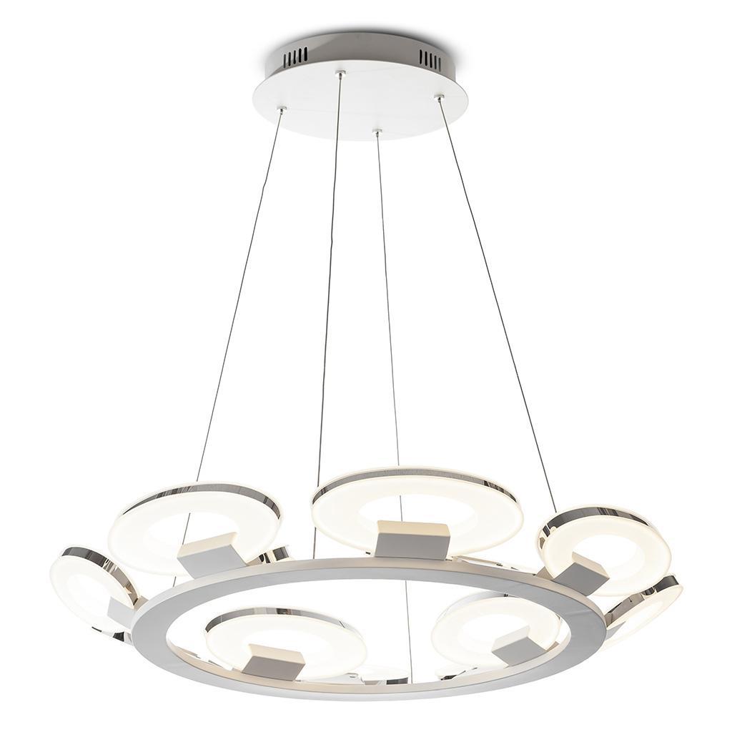 Подвесная люстра IDLamp Celia 399/12-LEDWhitechrome
