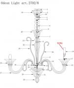 Подвесная люстра Odeon Light Briza 2792/6