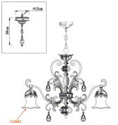 Подвесная люстра Odeon Light Safira 2802/6