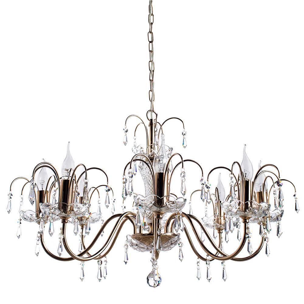Подвесная люстра Arte Lamp Sparkles A3054LM-8GO