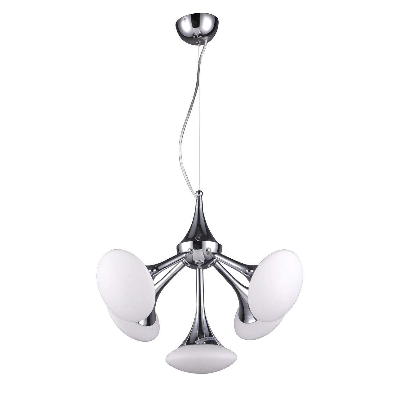 Подвесная люстра Luce Solara 3019/5PS Chrome/White