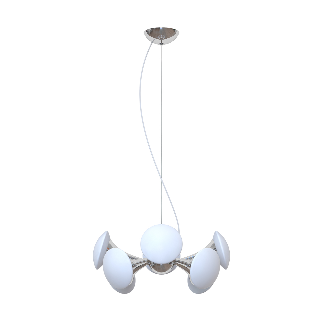Подвесная люстра Luce Solara 3019/8S Chrome/White