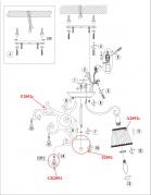 Потолочная люстра Odeon Light Gronta 2892/5C