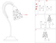 Настольная лампа Odeon Light Mariot 2541/1T