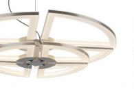 Подвесной светодиодный светильник IDLamp Eleanor 398/2X80-LEDWhitechrome
