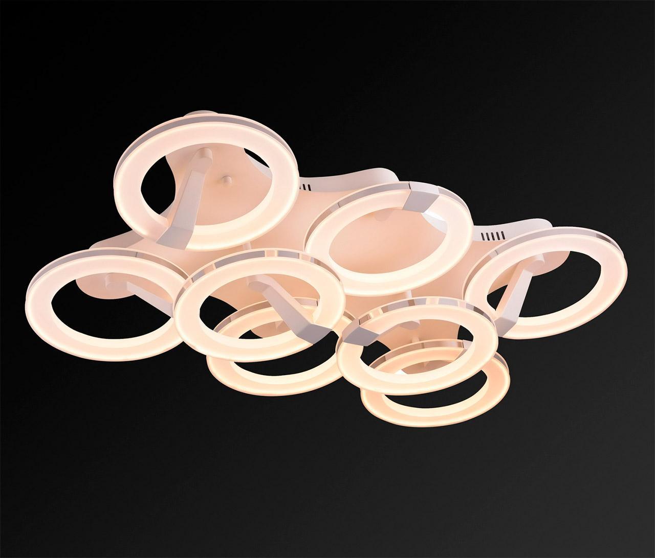 Потолочный светодиодный светильник IDLamp Jenevra 397/X8PF-LEDWhitechrome