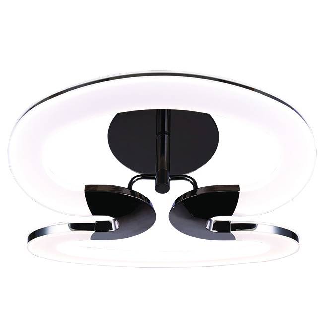 Потолочный светодиодный светильник IDLamp Gala 410/2PF-LEDWetasphalt