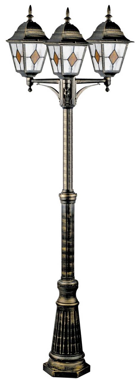 Садово-парковый светильник Arte Lamp Berlin A1017PA-3BN