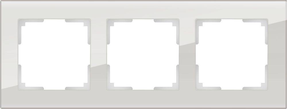 Рамка Favorit на 3 поста дымчатый WL01-Frame-03 4690389061325