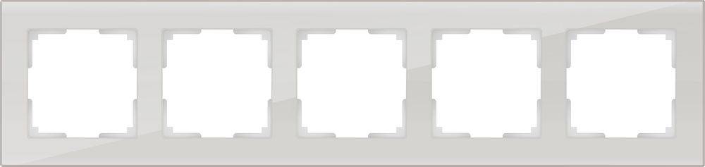 Рамка Favorit на 5 постов дымчатый WL01-Frame-05 4690389061349