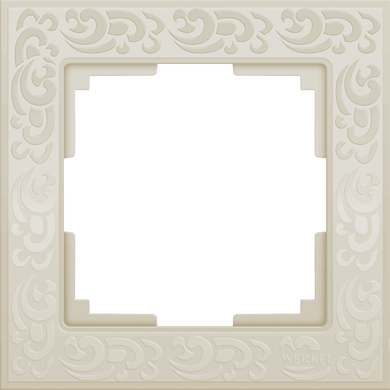 Рамка Flock на 1 пост слоновая кость WL05-Frame-01-ivory 4690389046902