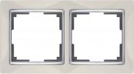 Рамка Snabb на 2 поста слоновая кость WL03-Frame-02-ivory 4690389046315