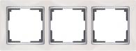 Рамка Snabb на 3 поста белая WL03-Frame-03-white 4690389046124