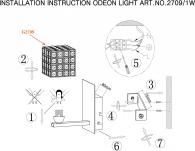 Бра Odeon Light Ulfa 2709/1W