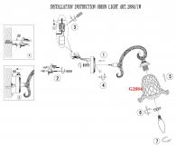 Бра Odeon Light Victori 2884/1W