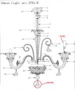 Подвесная люстра Odeon Light Abela 2791/8