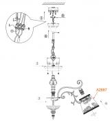 Подвесная люстра Odeon Light Pari 2687/8