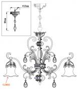 Подвесная люстра Odeon Light Safira 2802/8