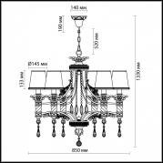 Подвесная люстра Odeon Light Peta 2803/8