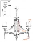 Подвесная люстра Odeon Light Peta 2803/8