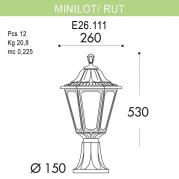 Уличный светильник Fumagalli Minilot/Rut E26.111.000.WYE27