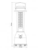 Кемпинговый светодиодный фонарь Elektrostandard Pharos аккумуляторный 368х120 360 лм 4690389049231