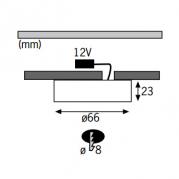 Мебельный светильник Paulmann Micro Line 98429