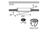Встраиваемый светодиодный светильник Paulmann Premium Line Led Power Lens Flood 98727